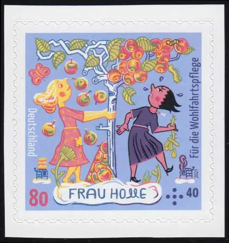 3591 Wofa Frau Holle 80 Cent, selbstklebend aus MH 121, ** postfrisch