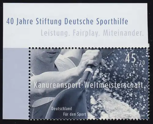 2585 Sporthilfe 45+20 C Wildwasserkanu aus Block 70, **