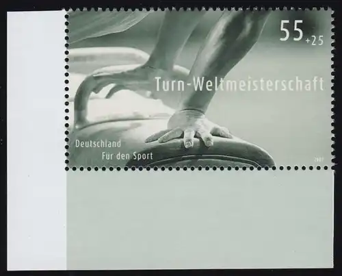 2586 Sporthilfe 55+25 C Turnen aus Block 70, **