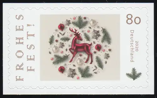 3575 Bonne fête 2020, autocollante, sur film neutre, **