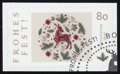 3575 Bonne fête 2020, autocollante, sur film neutre, O