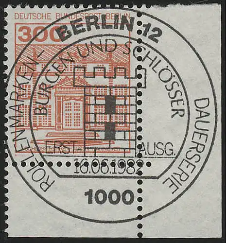 677 Burgen u.Schl. 300 Pf Ecke ur ESST Berlin