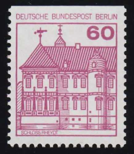 611C Burgen und Schlösser 60 Pf Rheydt, neue Fluoreszenz, **