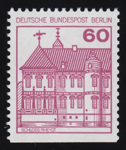 611D Burgen und Schlösser 60 Pf Rheydt, neue Fluoreszenz, **