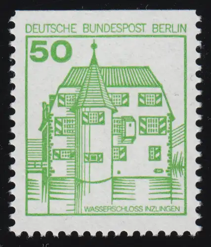 615C Burgen und Schlösser 50 Pf Inzlingen, neue Fluoreszenz, **