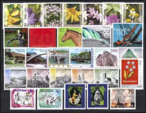 1820-1863 Schweiz-Jahrgang 2003 komplett, postfrisch **