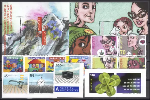 1820-1863 Suisse-Janvier 2003 complet, frais de port