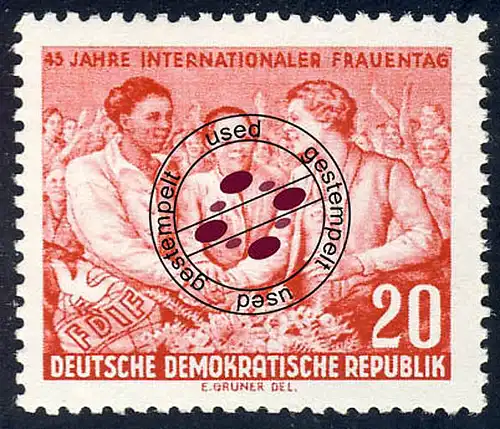 451 Internationaler Frauentag 20 Pf O
