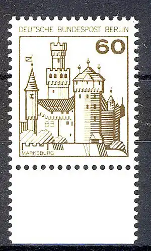 537 Châteaux et château 60 Pf Sous-rand ** post-fraîchissement