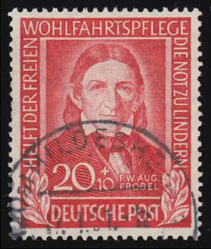 119 Friedrich Fröbel 20+10 Pf O gestempelt