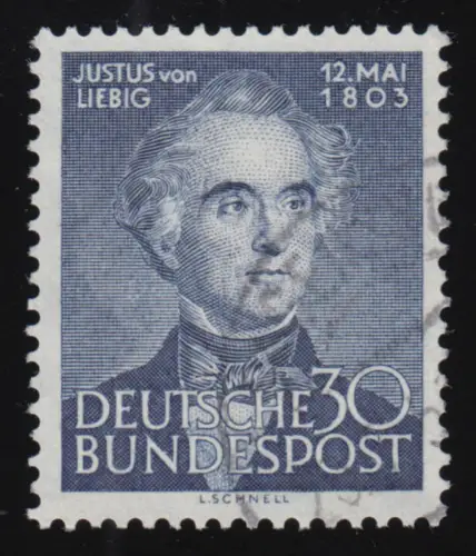 166 Justus von Liebig - Marke, gestempelt O