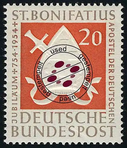 199 hl. Bonifatius - Marke O gestempelt