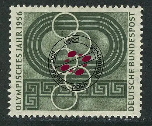 231 Olympisches Jahr O gestempelt