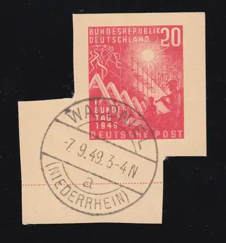 Tampon WALDNIEL (NIEDERRHEIN) 7.9.49 sur section GA PSo 2 Bundestag