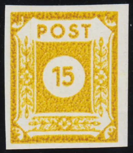 47A chiffres 15 pfennig - pièce centrale complète, frais de port **
