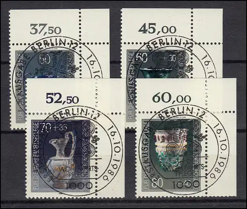 765-768 Wofa Verres précieux - ER-Test en haut à droite avec cachet complet ESSert BERLIN
