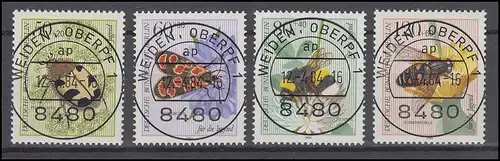 712-710 Bestäubungsinsekten 1984 - Satz mit Vollstempel Versandstelle WEIDEN