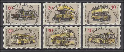 446-451 autobus 1973 - phrase avec cachet complet ESSt BERLIN