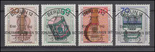 459-462 Wofa Instruments de musique 1975 - Série complète ESSt BERLIN