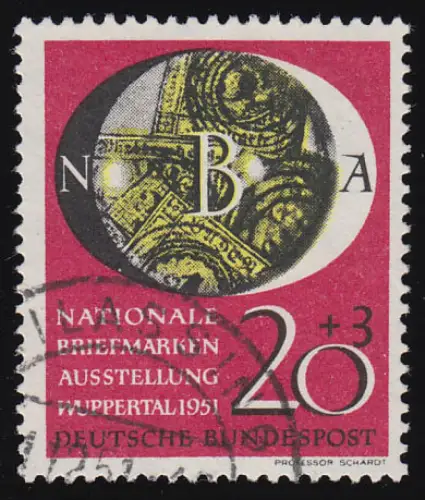 142 NBA Wuppertal 20+3 Pf, gestempelt O