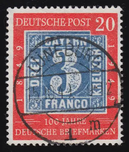 114 100 Jahre Briefmarken 20 Pf O gestempelt