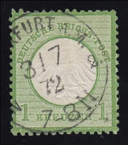 7 Brustschild, Voll-O FRANKFURT / MAIN 3.7.1872, geprüft Krug BPP
