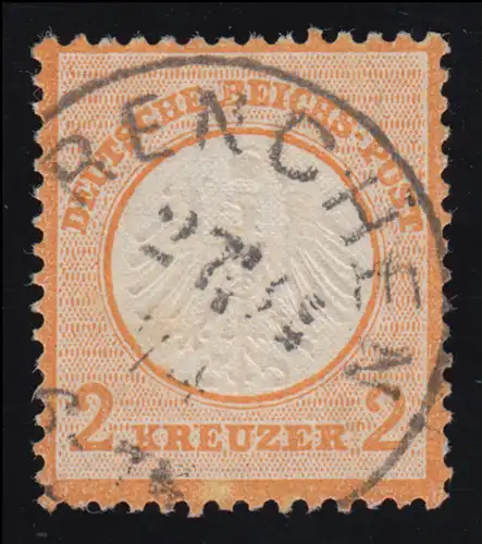 15 Brustschild 2 Kreuzer mit Vollstempel RENCHEN 27.11.74, Befund Brugger BPP