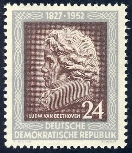 301 Ludwig van Beethoven 24 Pf, postfrisch **