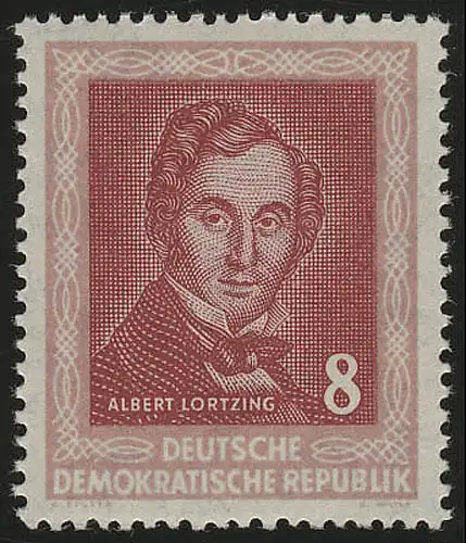 309 YII Händelfest 8 Pf Albert Lortzing Wz.2 YII **