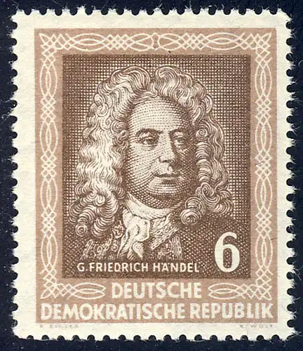 308 Händelfest 6 Pf Georg Friedrich Händel **