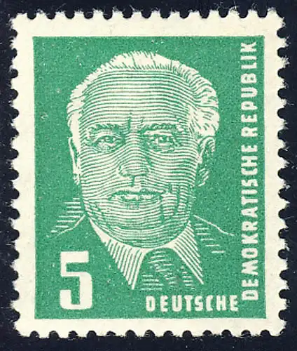 322 Wilhelm Pieck 5 Pf, postfrisch **