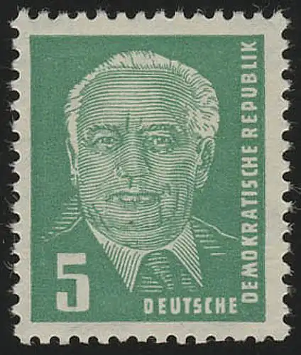 322za XII Wilhelm Pieck 5 Pf Wz.2 XII, postfrisch **