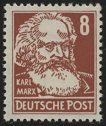 329z XI Karl Marx 8 Pf Wz.2 XI ** geprüft