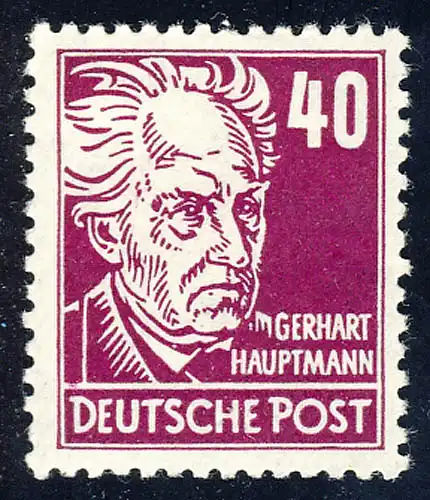 336 Gerhard Hauptmann 40 Pf **