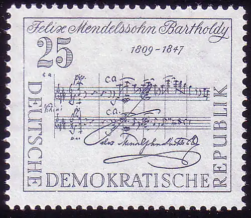 677 Felix Mendelssohn Bartholdy 25 Pf **