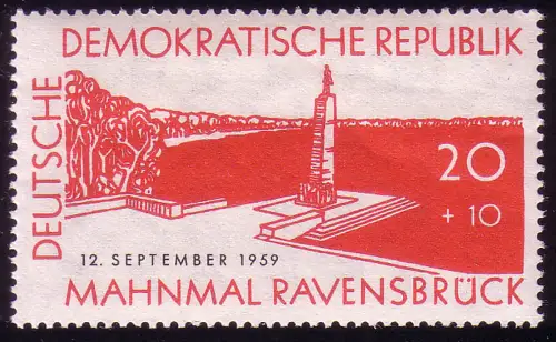 720 Einweihung Gedenkstätte Ravensbrück, postfrisch **