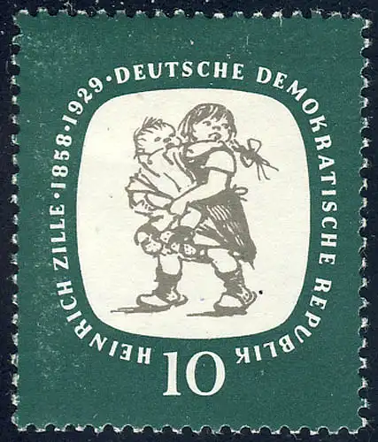 624 Heinrich Zille 10 Pf **