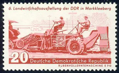 630 Landwirtschaftsausstellung Rübenmaschine 20 Pf **