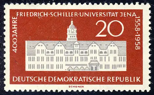 648 Friedrich-Schiller-Uni Jena 20 Pf **