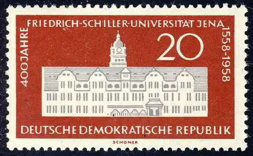 648 Friedrich-Schiller-Uni Jena 20 Pf **