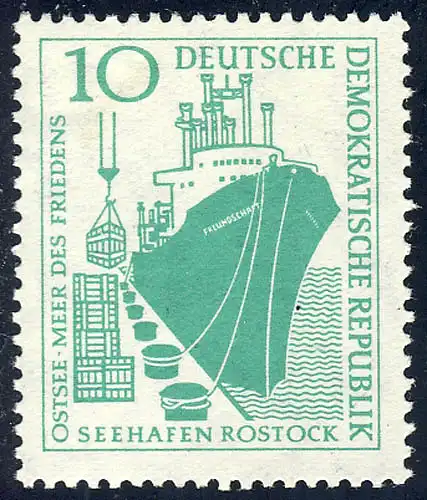 663 port maritime Rostock 10 Pf **