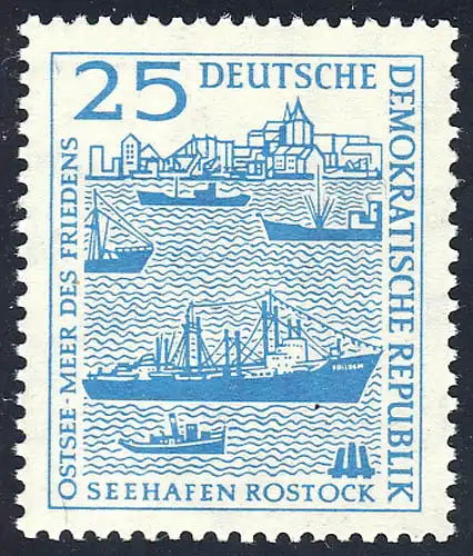 664 Seehafen Rostock 25 Pf **