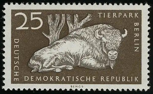 555 XI Tierpark 25 Pf Wisent Wz.2 XI **