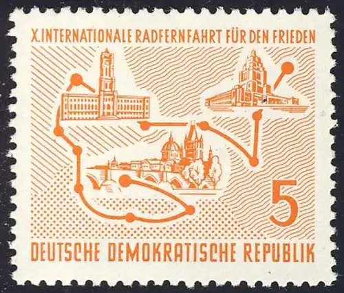 568 Radfernfahrt postfrisch **