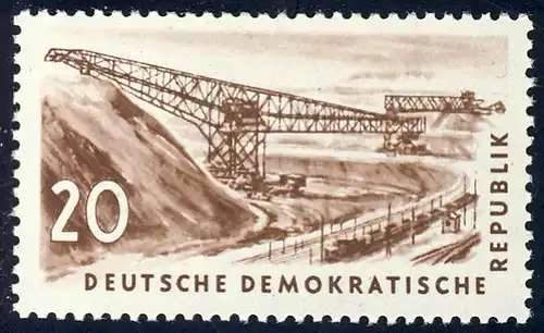 570 Kohlebergbau 20 Pf Förderbrücke**