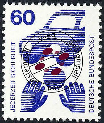 701A Unfallverhütung 60 Pf O