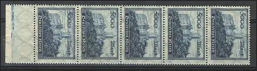 261a Wartburg Types d'impression de nuages 1-5 en bande complète **