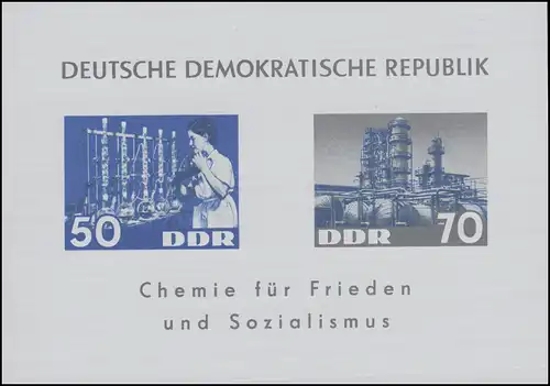 Bloc 18 Industrie chimique / Block Dederon 1963 - examiné Schönherr BPP