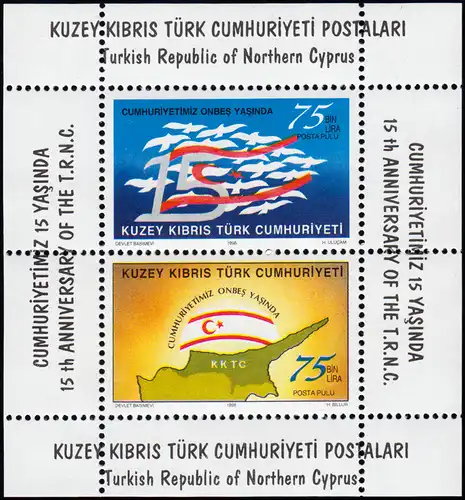 465-491 Zypern (türkisch) Jahrgang 1998 komplett, postfrisch
