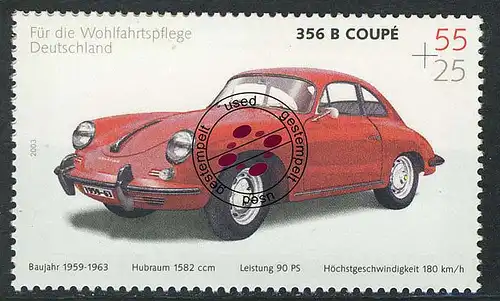 2364 Wohlfahrt Oldtimer 55+25 C Porsche 356 O
